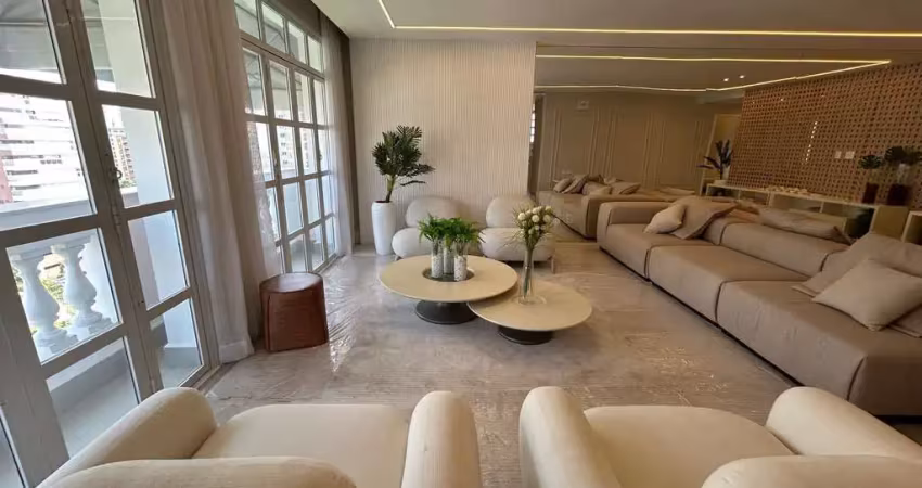 Apartamento de alto padrão à venda no boqueirão, santos/sp! luxo e conforto em 303m² reformados. agende sua visita!