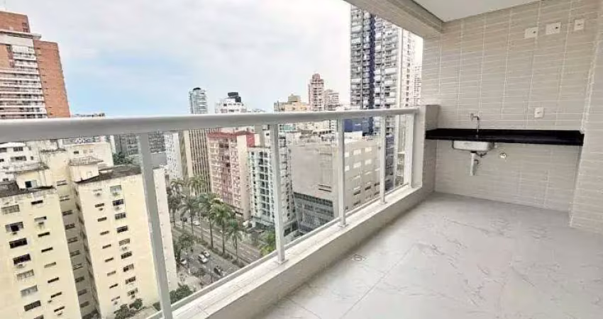 Apartamento à venda no gonzaga, santos-sp: 2 quartos, 2 suítes,, lazer completo