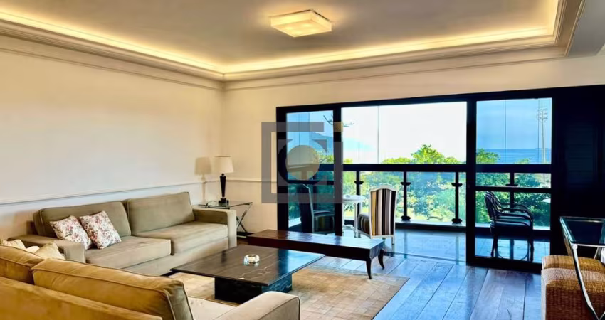 Luxuoso apartamento à venda em condomínio exclusivo na Pompeia, COM VISTA MAR PANORÂMICA, Santos-SP!