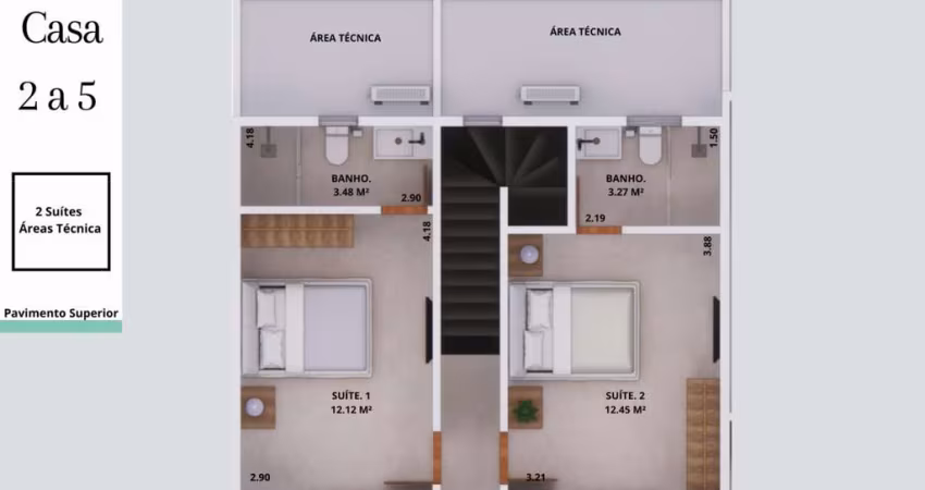 Casa de alto padrão à venda em Santos-SP, Vila Belmiro: 2 quartos, 2 suítes, 1 sala, 3 banheiros, 2 vagas, 89m².
