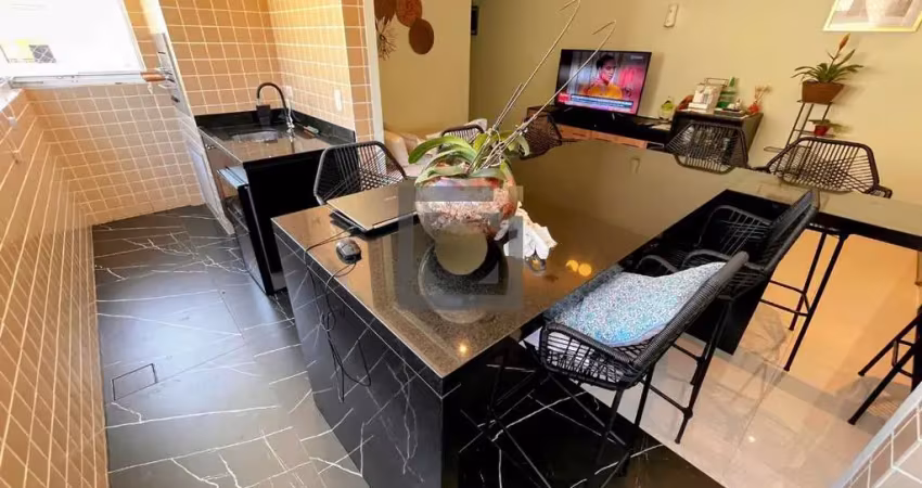 Lindo apartamento à venda no gonzaga em  santos: varanda gourmet, 2 quartos, 1 suíte, 2 salas, 2 banheiros, 1 vaga, lazer completo