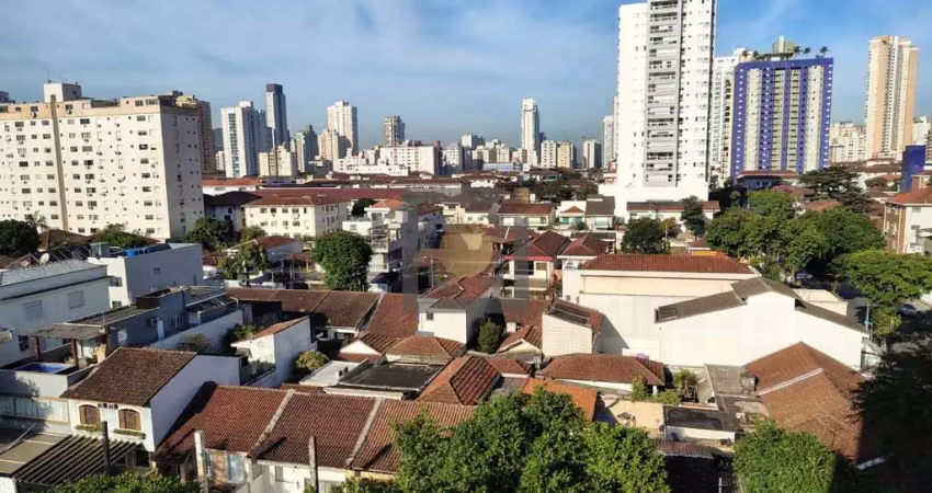 Imperdível: apartamento à venda em santos-sp, embaré. 1 quarto, 1 sala, 1 banheiro, 1 vaga. 44m² de puro conforto!