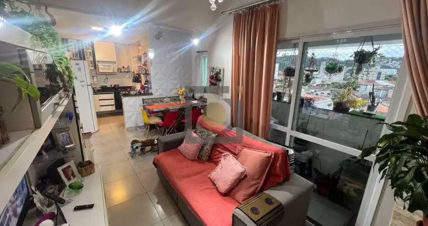 Apartamento à venda em santos-sp, campo grande: 2 quartos, 1 suíte, 2 salas, 1 vaga de garagem, 70 m² de área.
