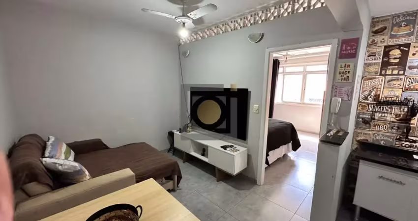 Apartamento à venda no boqueirão, santos-sp: 1 quarto, 1 sala, 1 banheiro, 1 vaga de garagem - 35,00 m² de área.