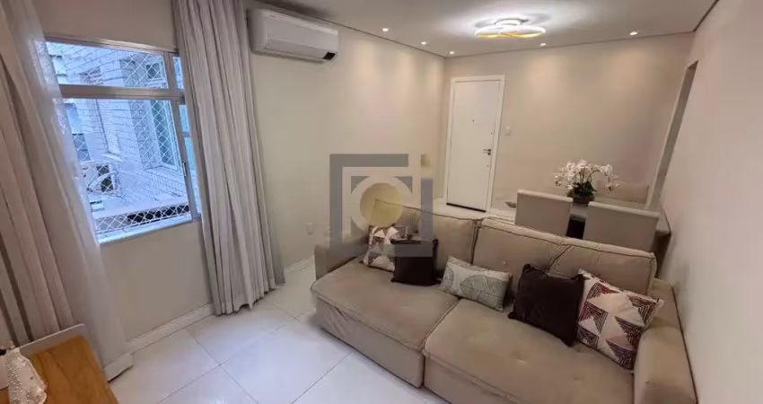 Apartamento à venda em santos-sp, bairro aparecida: 1 quarto, 2 salas, 1 banheiro, 1 vaga, 63m². aproveite!