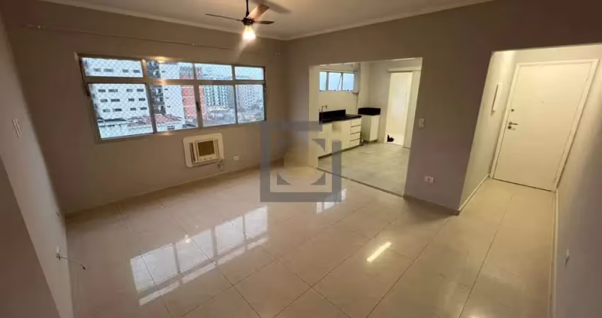 Apartamento à venda em santos-sp, campo grande: 2 quartos, 2 salas, 1 banheiro, 1 vaga, 80m² de área. agende sua visita!