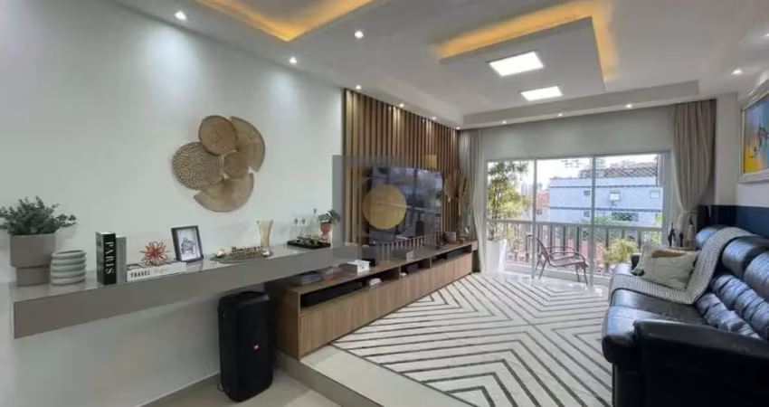 Apartamento de 2 quartos com suíte e garagem na aparecida, santos-sp: 111m² de conforto e elegância!
