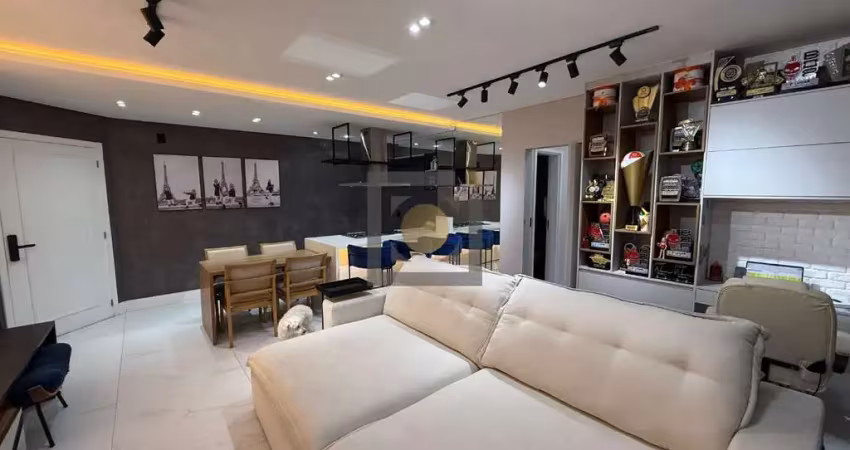 Apartamento à venda em santos-sp, bairro marapé: 2 quartos, 1 suite, 1 sala, 2 banheiros, 1 vaga de garagem, 85m², porteira fechada