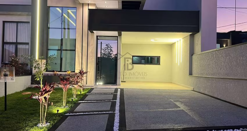 Casa em Condomínio de Luxo em Indaiatuba-SP, 3 suítes, 2 salas, 145m² - Loteamento Park Gran Reserve