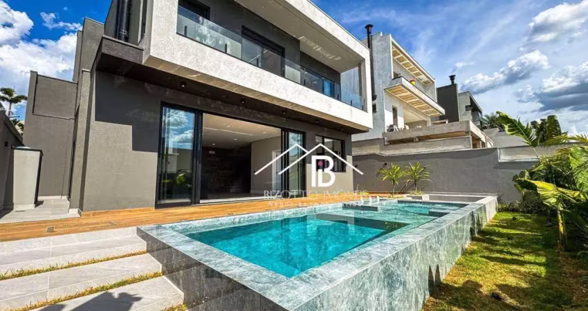 Casa alto padrão com 3 suítes e escritório à venda, 311 m² por r$ 3.600.000 - condomínio jardim vila paradiso - indaiatuba/sp
