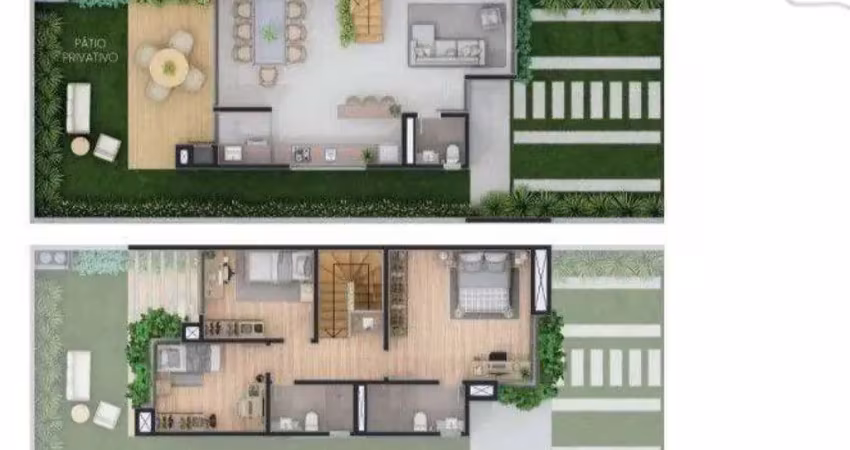 Casa com 3 dormitórios à venda, 136 m² - alphaville - gravataí/rs