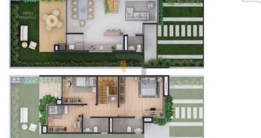 Casa com 3 dormitórios à venda, 136 m² - alphaville - gravataí/rs
