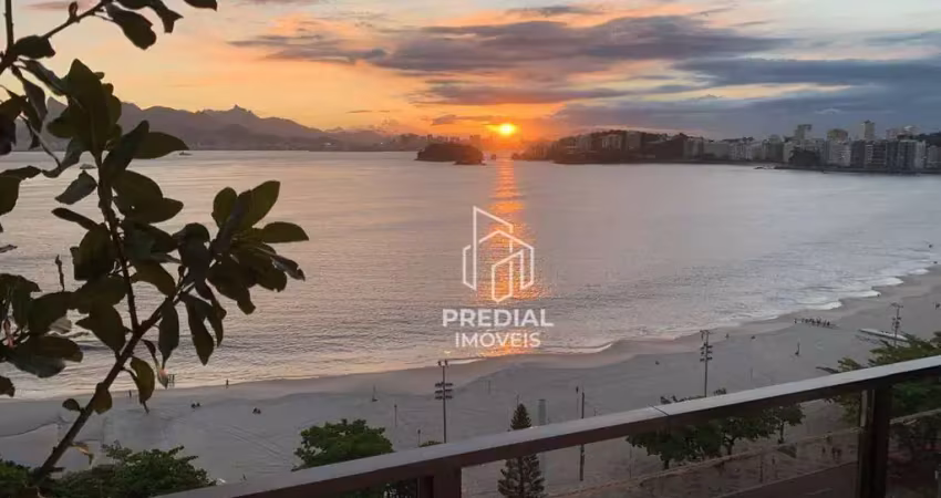 Apartamento frente total mar com 4 dormitórios à venda por r$ 3.000.000 - icaraí - niterói/rj