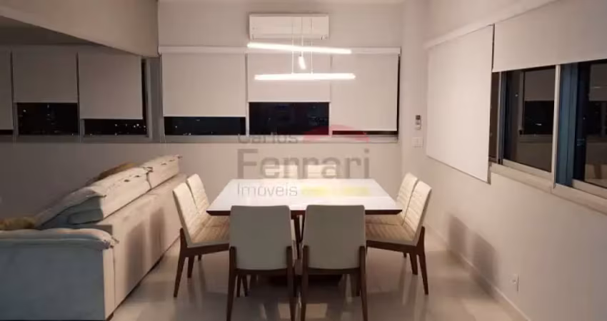 Apartamento duplex com 03 dormitórios, sendo 01 suíte, 02 vagas, mobiliado e com ar condicionado