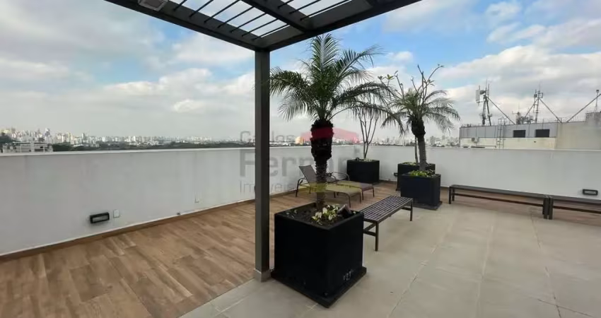 Casa verde, studio novo com 31m² sala, cozinha, lavanderia, banheiro, 01 dormitório e mobiliado !