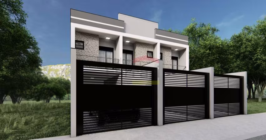 Sobrado novo de alto padrão à venda, com 3 suítes, espaço Gourmet e 2 vagas!