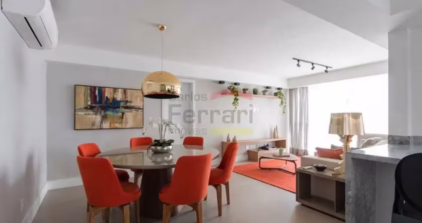 Apartamento 105m²   02 dormitórios  todo mobilado  -no jardins  - sp