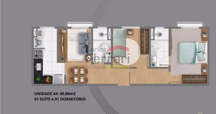 Apartamento 50m² perdizes 2 dormitórios sacada sem vaga salão de festa coworking fireplace playgroud