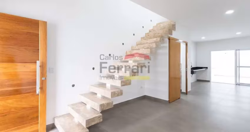 Sobrado Novo com 3 Suítes, Espaço Gourmet e 2 Vagas - Parada Inglesa