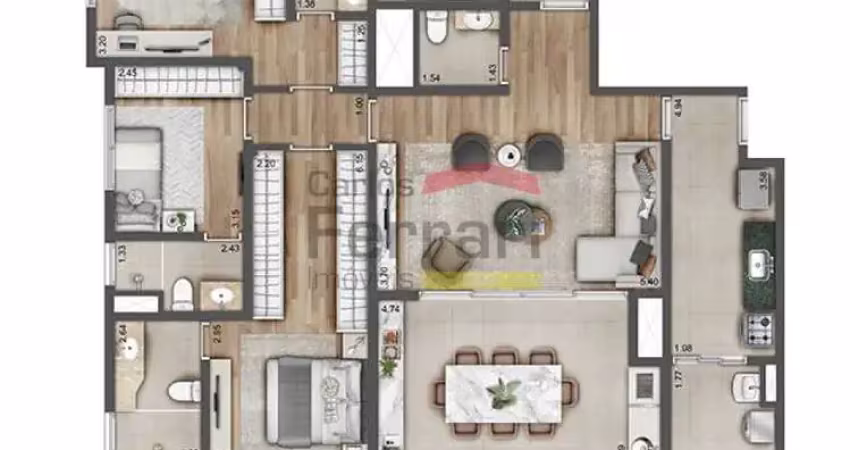 Verdant parque risort cantareia ,3 suites ,2 vagas 129 metros