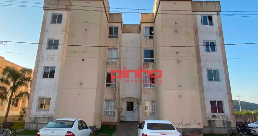 Apartamento com 2 dormitórios para alugar, 44 m² por R$ 2.612,76/mês - Forquilhas - São José/SC