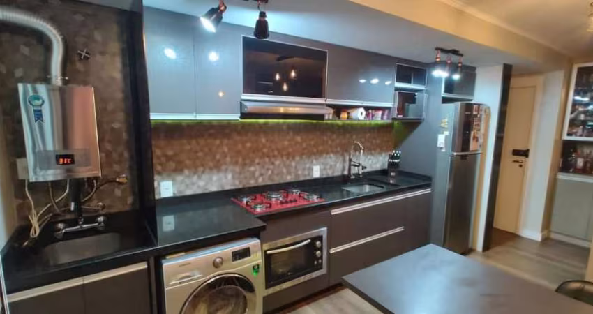 Apartamento Mobiliado no Bairro Fátima, churrasqueira no imóvel, salão de festas, elevador
