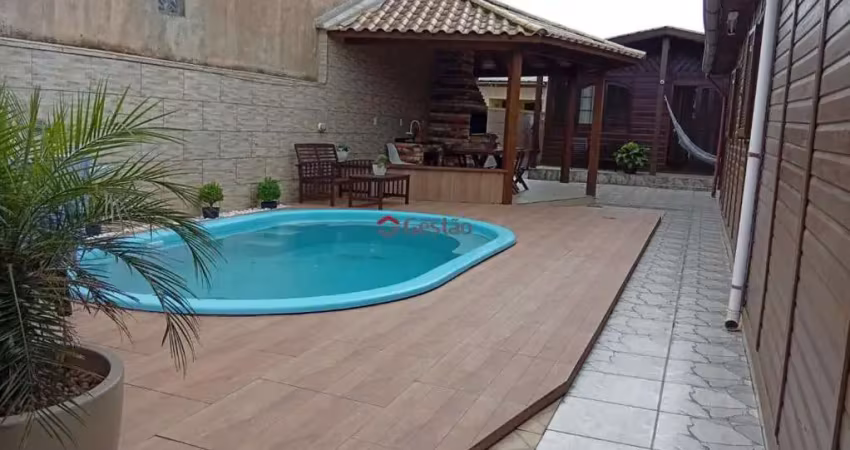 Aluguel de casa em canoas, rio branco - com piscina e churrasqueira, cozinha mobiliada e área de serviço