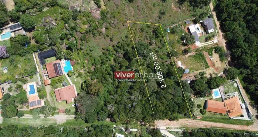 Terreno à venda, 2309 m² por r$ 300.000 - estância santa maria do laranjal - atibaia/sp