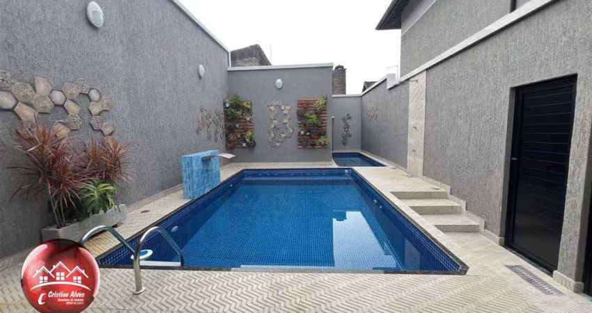 3 quadras da praia - casa nova - pronta pra morar - sobreposta alta em condomínio no balneario maracanã em praia grande.