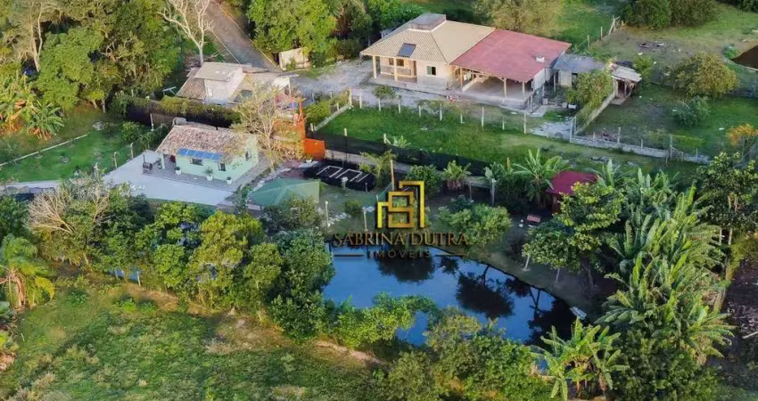 Sítio com 5 dormitórios à venda, 17000 m² por r$ 3.900.000,00 - vargem pequena - florianópolis/sc