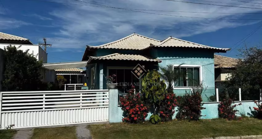 Casa com 3 dormitórios à venda no condomínio solar dos cantarinos, 120 m² por r$ 600.000 - são matheus - são pedro da aldeia/rj