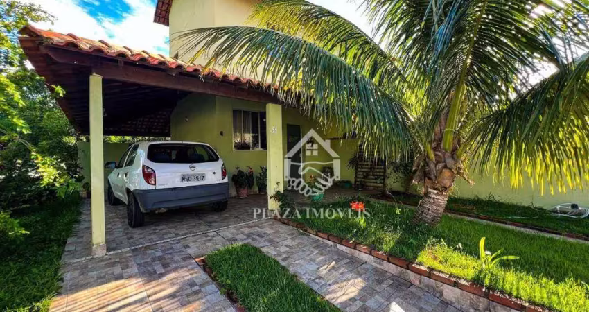 Casa com 2 dormitórios à venda, 116 m² por r$ 300.000 - cond. solar da lagoa - recanto do sol - são pedro da aldeia/rj
