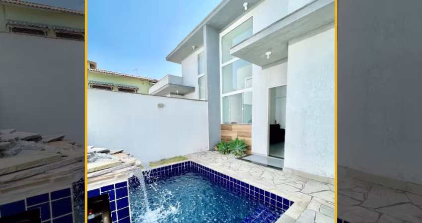 VENDO LINDA CASA LINEAR COM 2 DORMITÓRIOS E PISCINA  NA ENSEADA EM RIO DAS OSTRAS