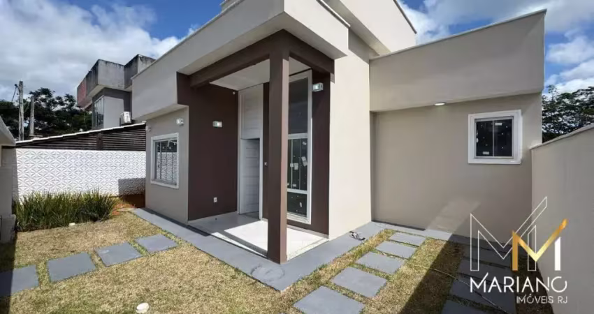 Vendo ótima casa linear  com 3 quartos no residencial em rio das ostras