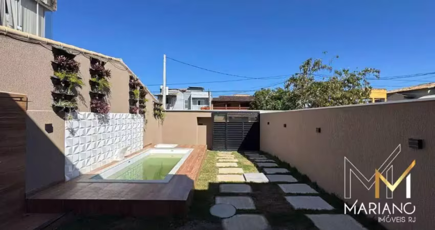 Vendo maravilhosa casa com 3 dormitórios e piscina no recreio em rio das ostras