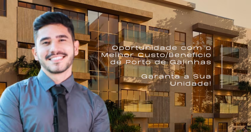 Flat em Porto de Galinhas | 1 Quarto | Perto do Centrinho | Alta Rentabilidade