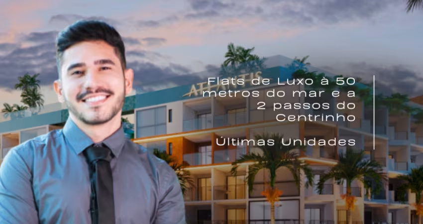 Apartamento em Porto de Galinhas | No Centrinho | 50 m do Mar | Serviços de Resort