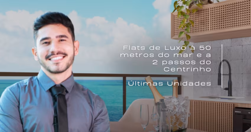 Flat em Porto de Galinhas | No Centrinho | 50 m do Mar | Serviços de Resort