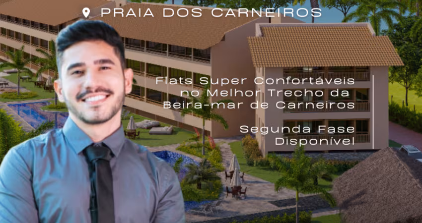 Apartamento Beira-mar na Praia dos Carneiros | Melhor Trecho | 1 Quarto | Lazer Completo