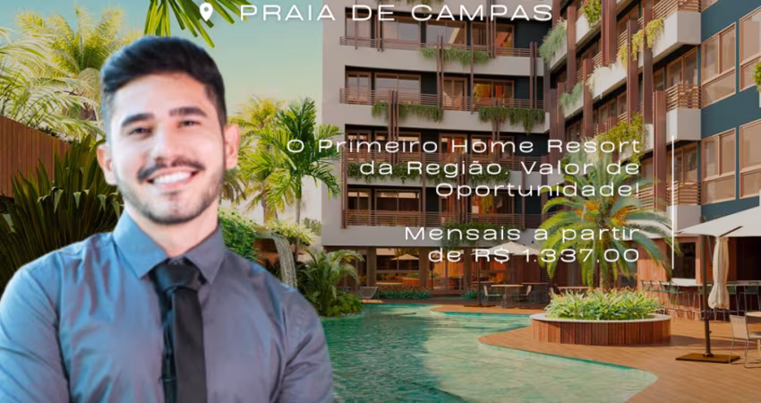 Flat em Carneiros | Praia de Campas | Conceito Resort | Alta Rentabilidade | Lazer Completo