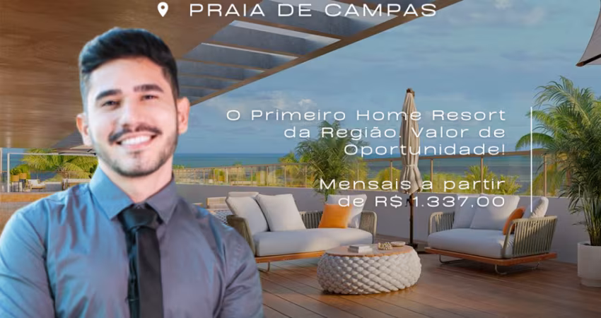 Flat em Carneiros | Praia de Campas | Conceito Resort | Alta Rentabilidade | Lazer Completo