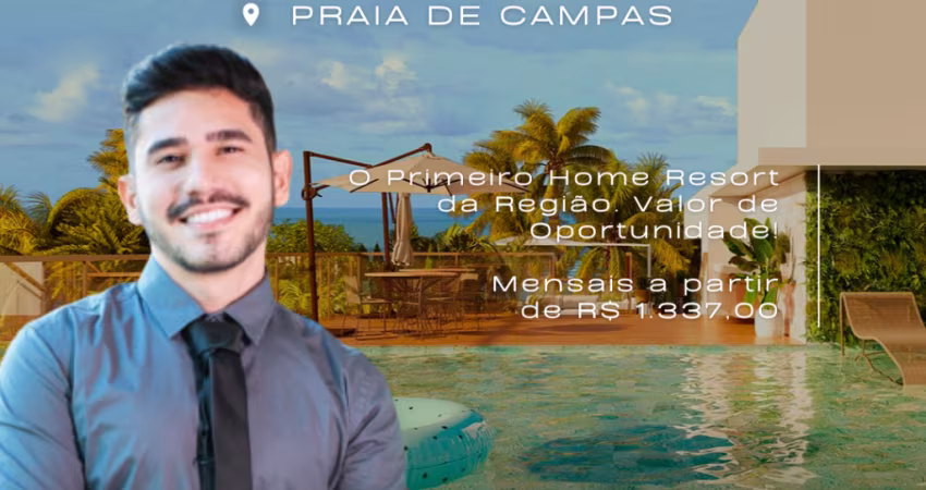 Flat em Carneiros | Praia de Campas | Conceito Resort | Alta Rentabilidade | Lazer Completo