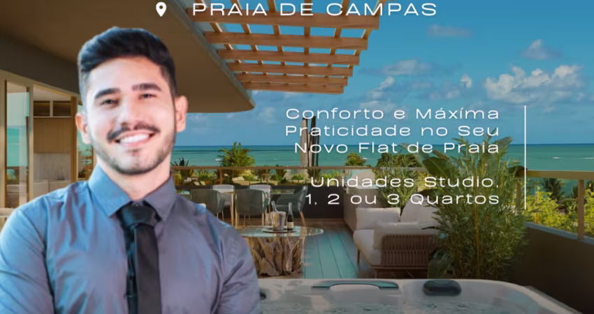 Flat em Tamandaré | Praia de Campas | A 50 metros do Mar | Exclusividade