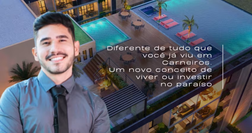 Flat na Praia dos Carneiros | 2 Quartos | Pertinho do Mar e do Acquaventura