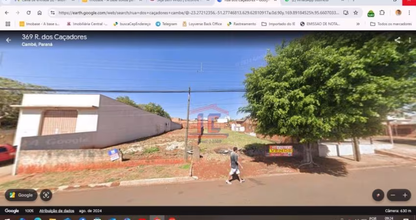 TERRENO COMERCIAL E RESIDENCIAL - RUA DOS CAÇADORES - CAMBÉ