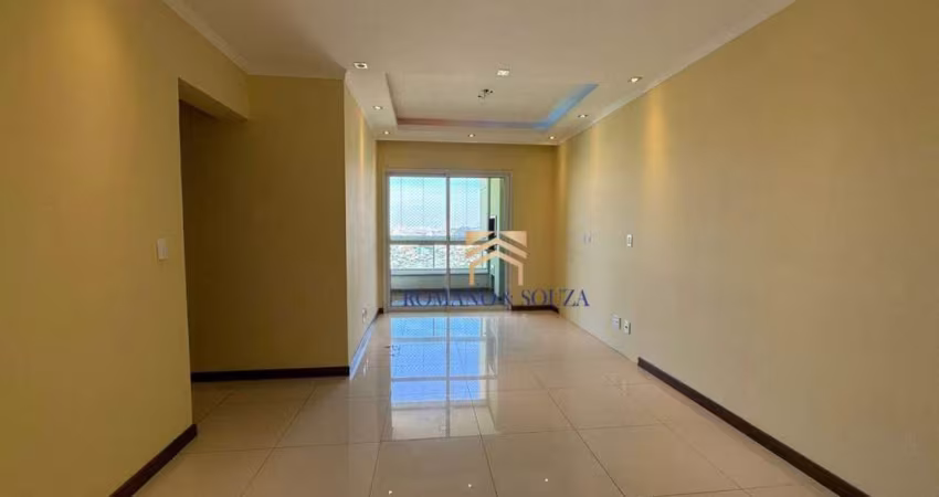 Apartamento com Varanda Gourmet, 3 dormitórios e 02 vagas garagem para alugar, 81 m² por R$ 3.492/mês - Vila Rio de Janeiro - Guarulhos/SP
