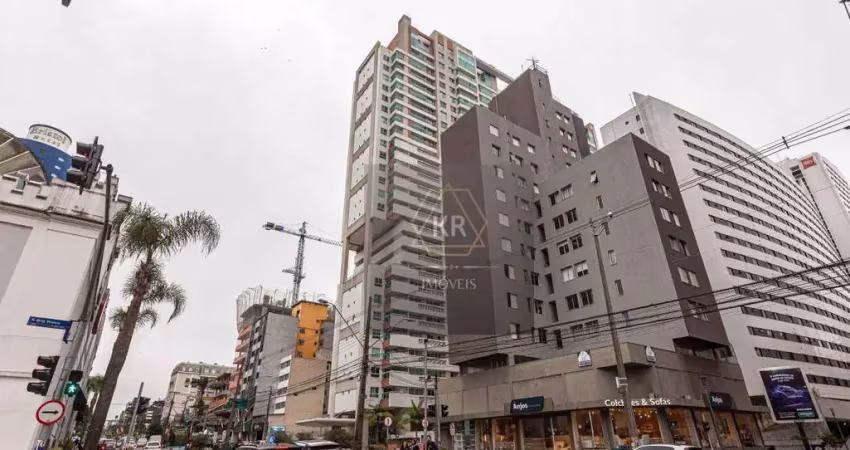 Apartamento mobiliado em frente ao shopping curitiba para locação