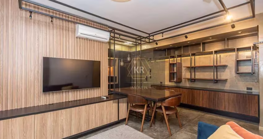 Apartamento mobiliado em frente ao shopping curitiba para locação