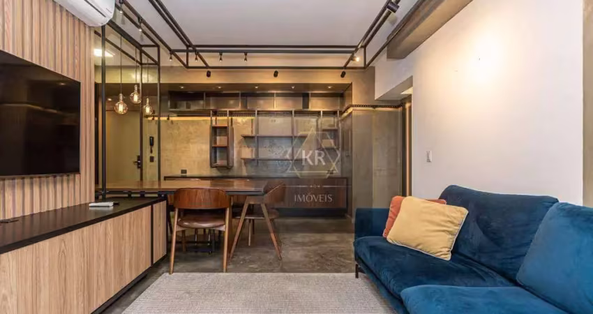 Apartamento mobiliado em frente ao shopping curitiba para locação