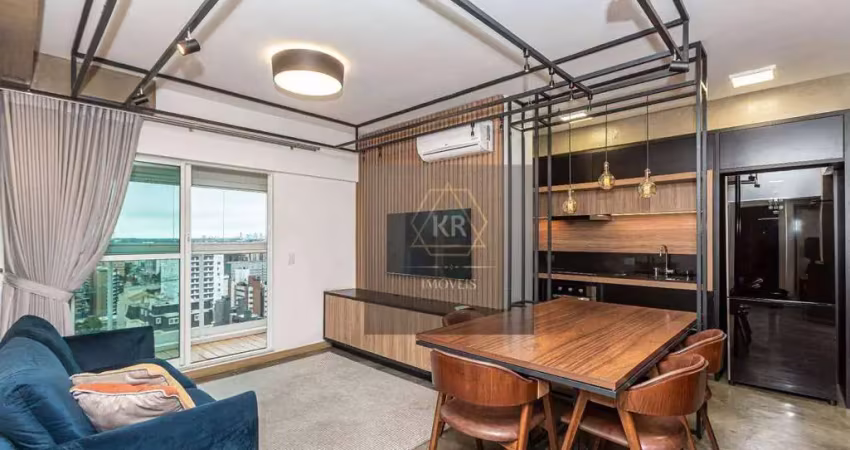 Apartamento mobiliado em frente ao shopping curitiba para locação